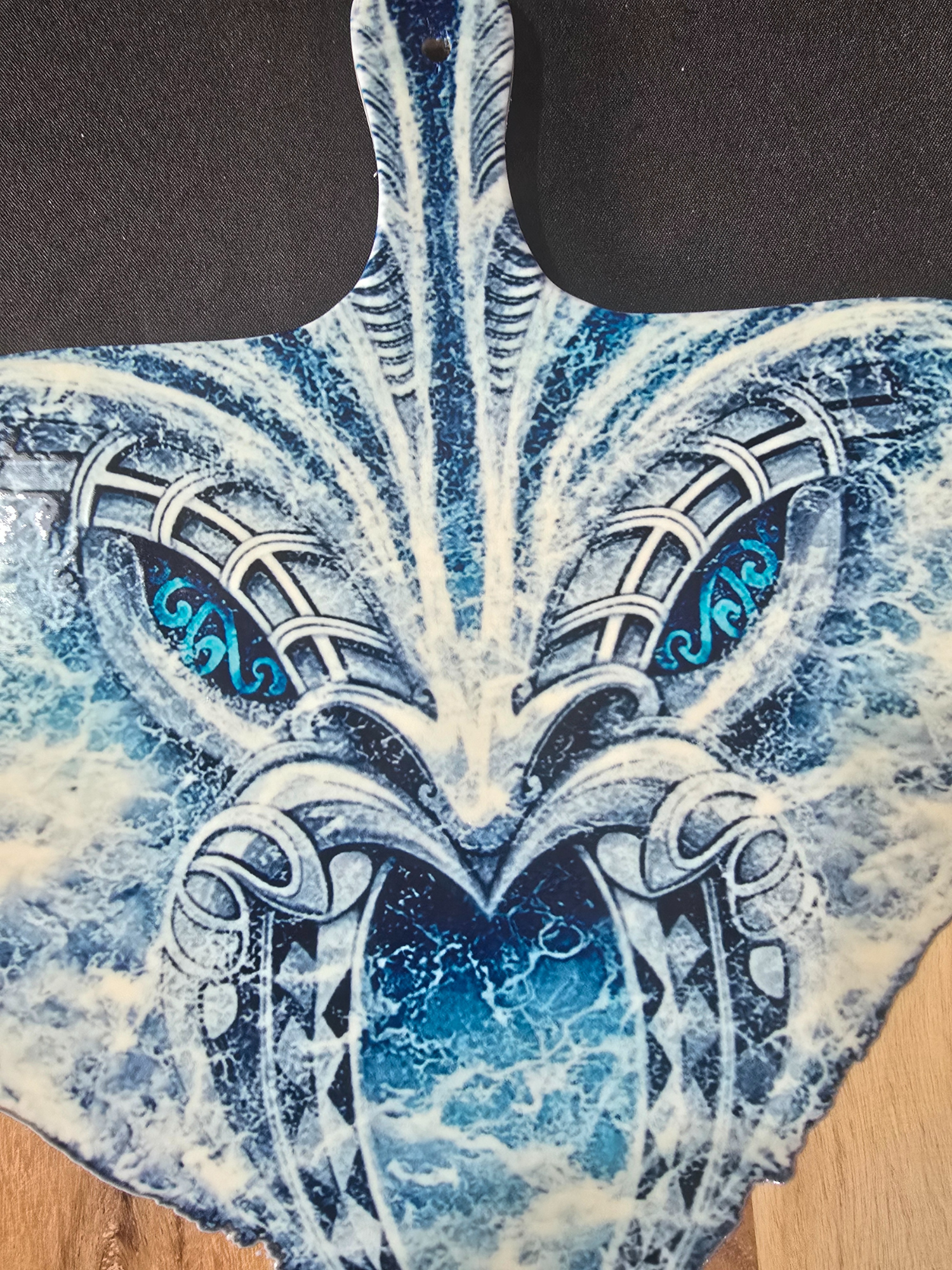 Te Manawa o Te Moana – UV Printed Ocean Art Serving Board | Mahi Wairua (MADE TO ORDER)