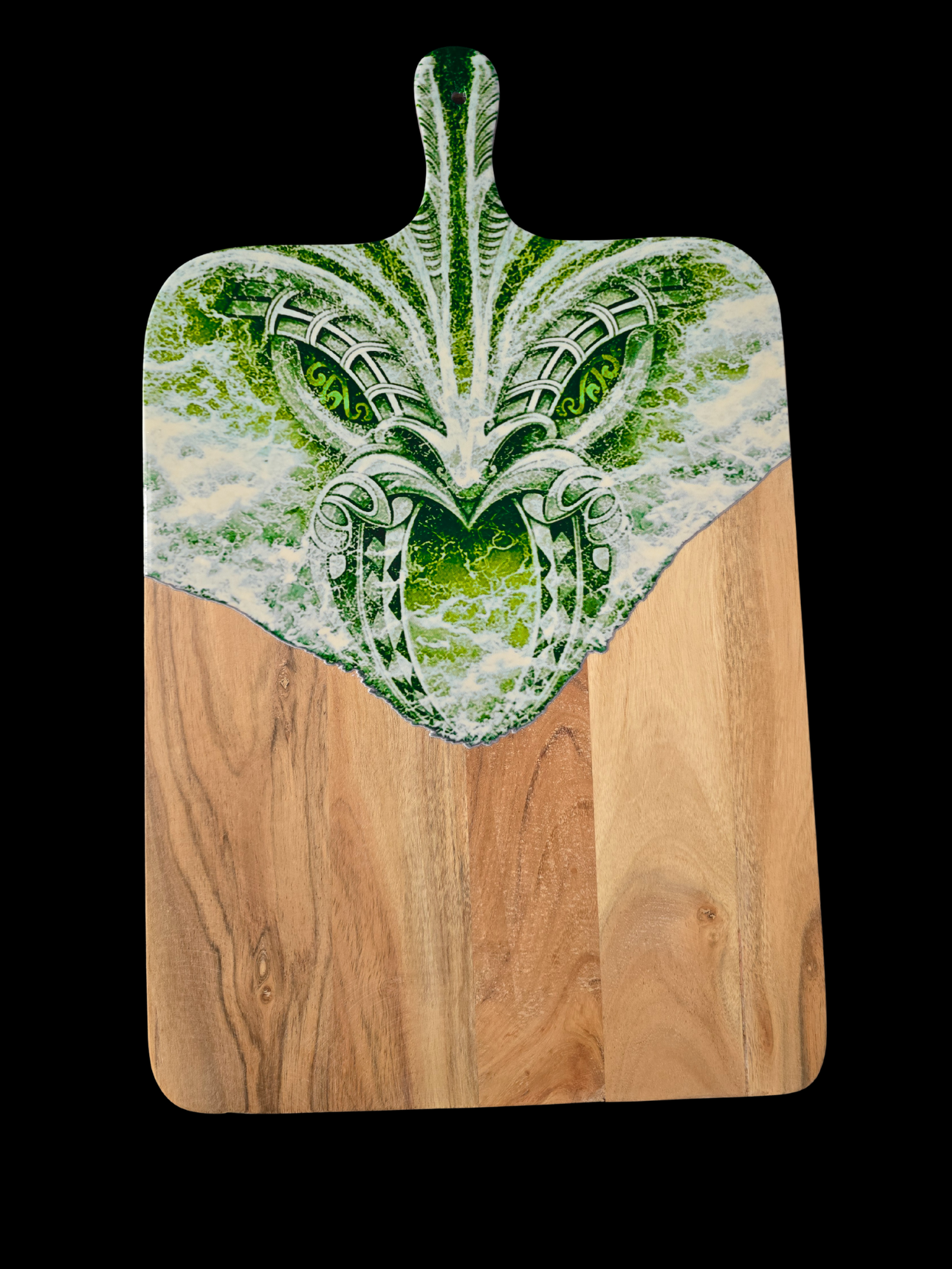 Te Manawa o Te Moana – UV Printed Ocean Art Serving Board | Mahi Wairua (MADE TO ORDER)