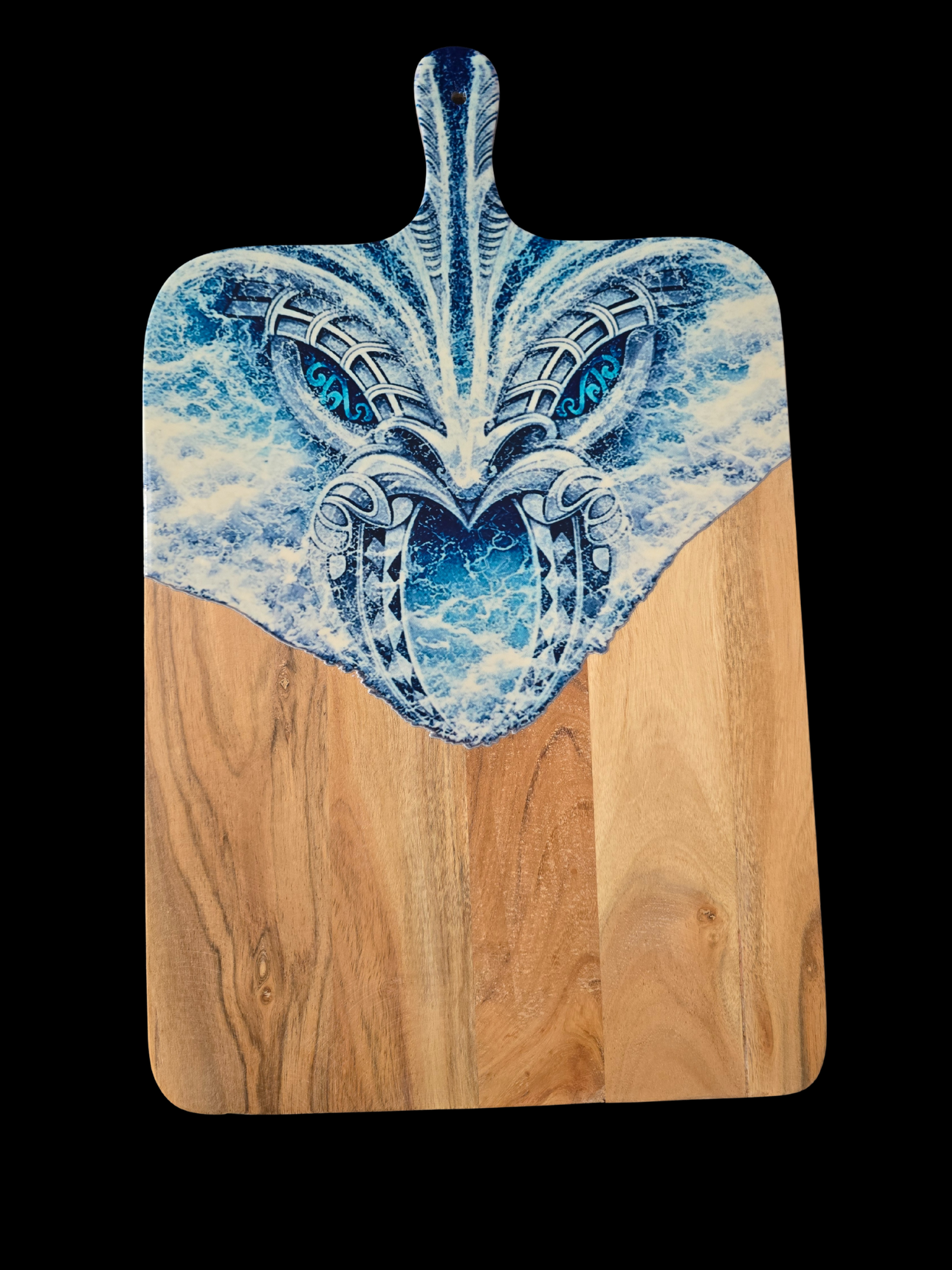 Te Manawa o Te Moana – UV Printed Ocean Art Serving Board | Mahi Wairua (MADE TO ORDER)