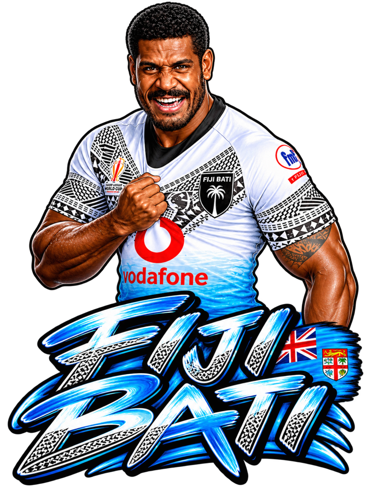 Fiji Bati Rugby League Player Tribute Tee | World Cup 2026