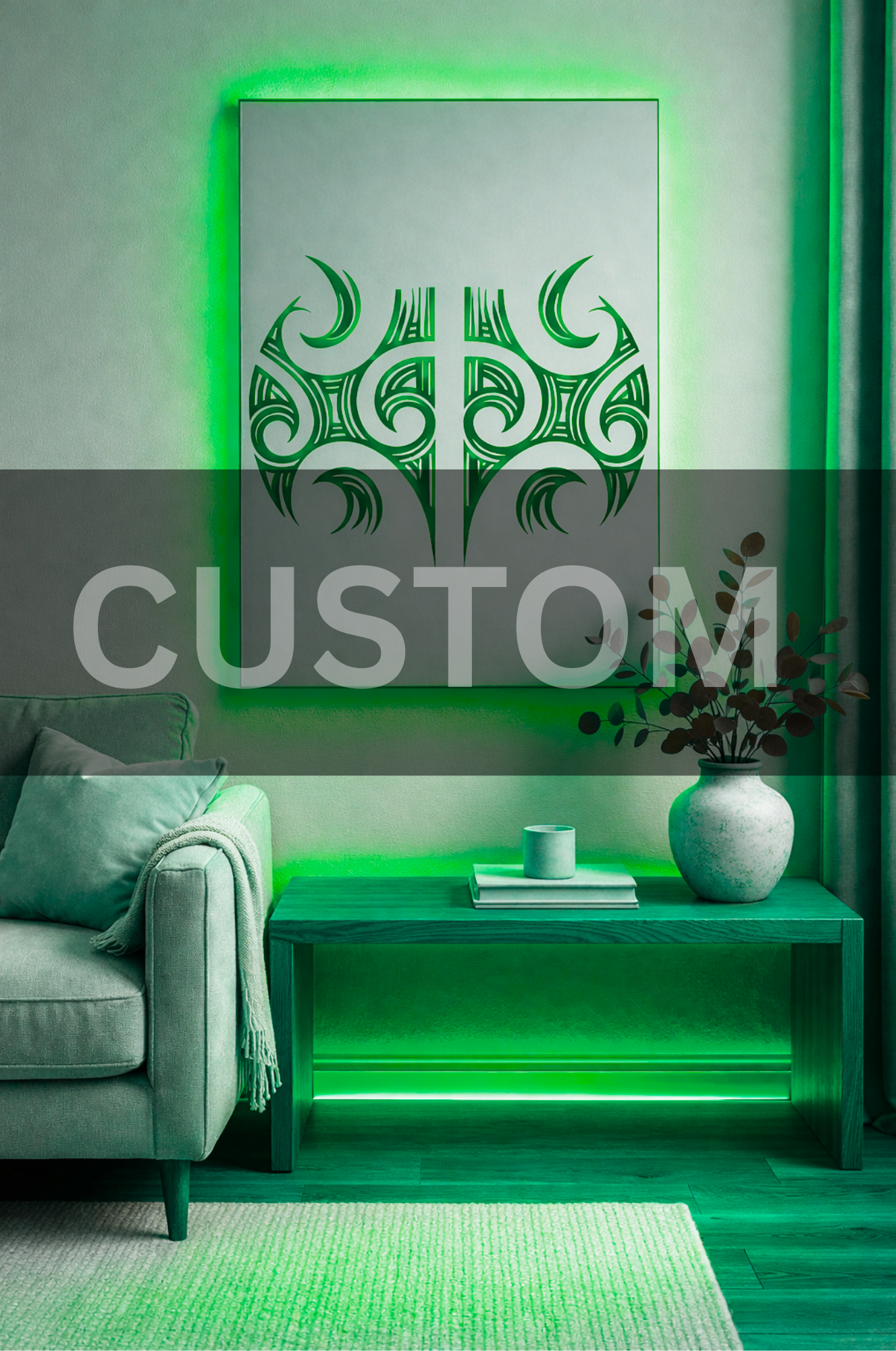 Custom Moko Kauae Mirror NZ – Personalised Honu Pāua Shell Mirror | Mahi Wairua