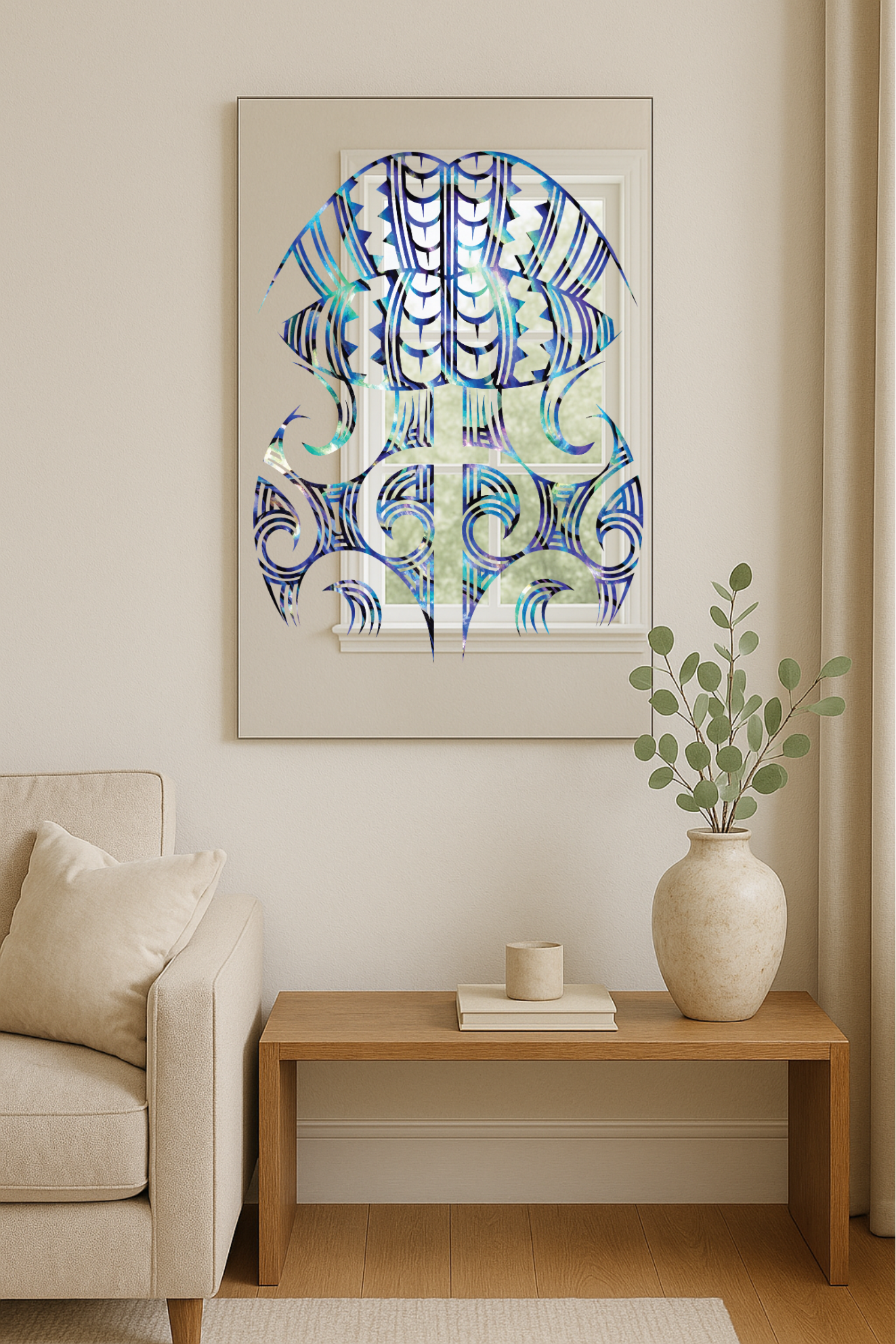 Te Mana o te Wahine – Contemporary Moko Kauae Inspired Māori Wall Art(MADE TO ORDER)