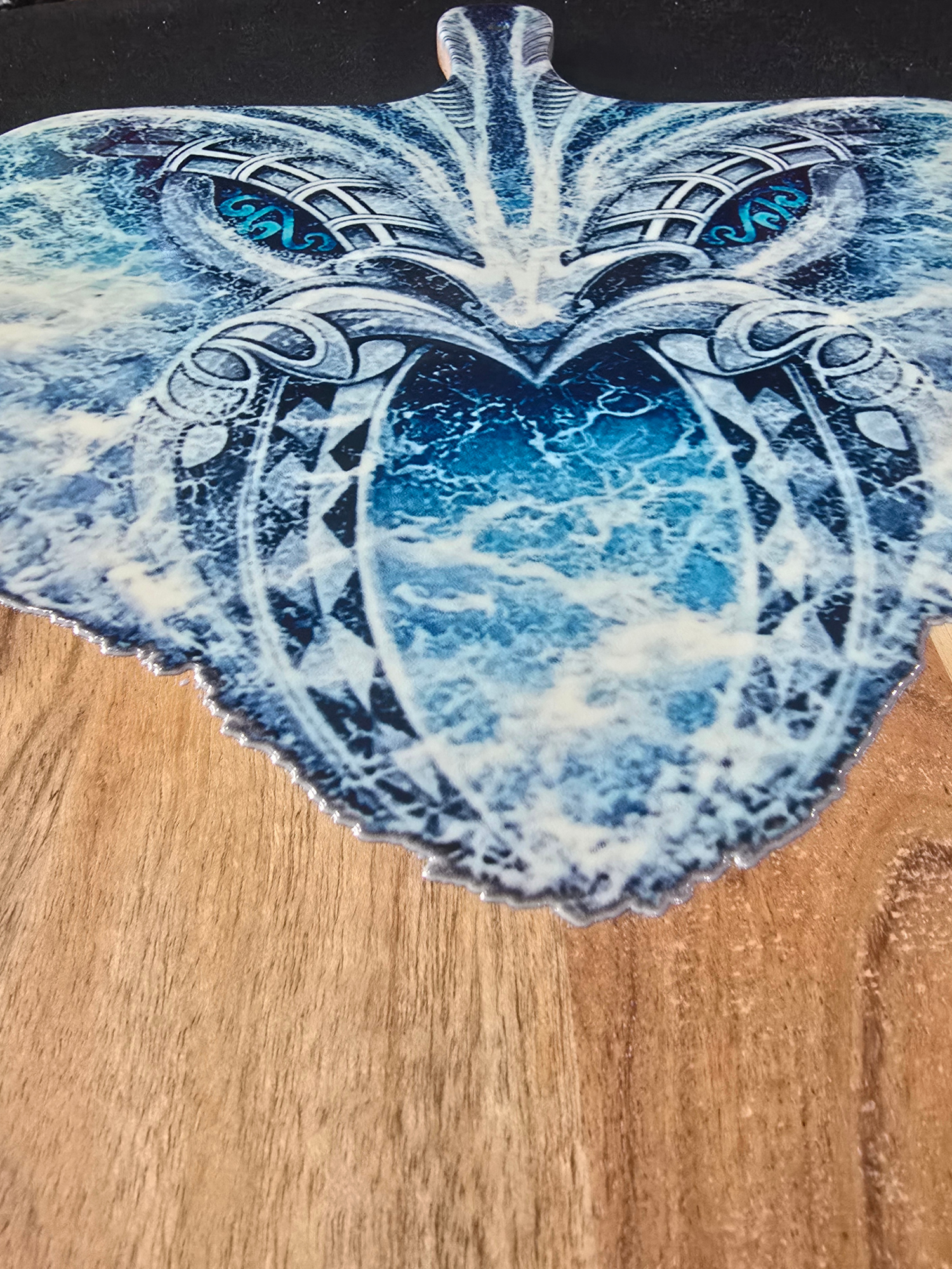 Te Manawa o Te Moana – UV Printed Ocean Art Serving Board | Mahi Wairua (MADE TO ORDER)