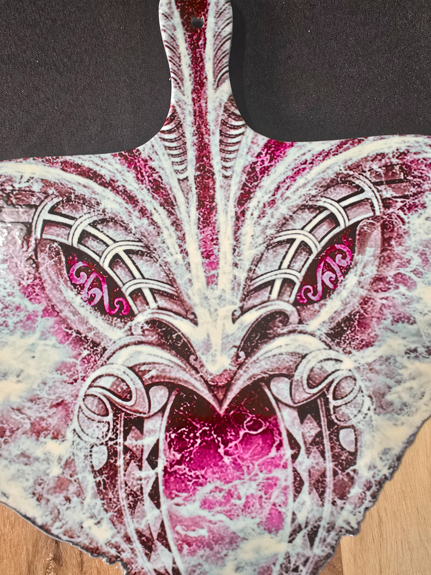 Te Manawa o Te Moana – UV Printed Ocean Art Serving Board | Mahi Wairua (MADE TO ORDER)