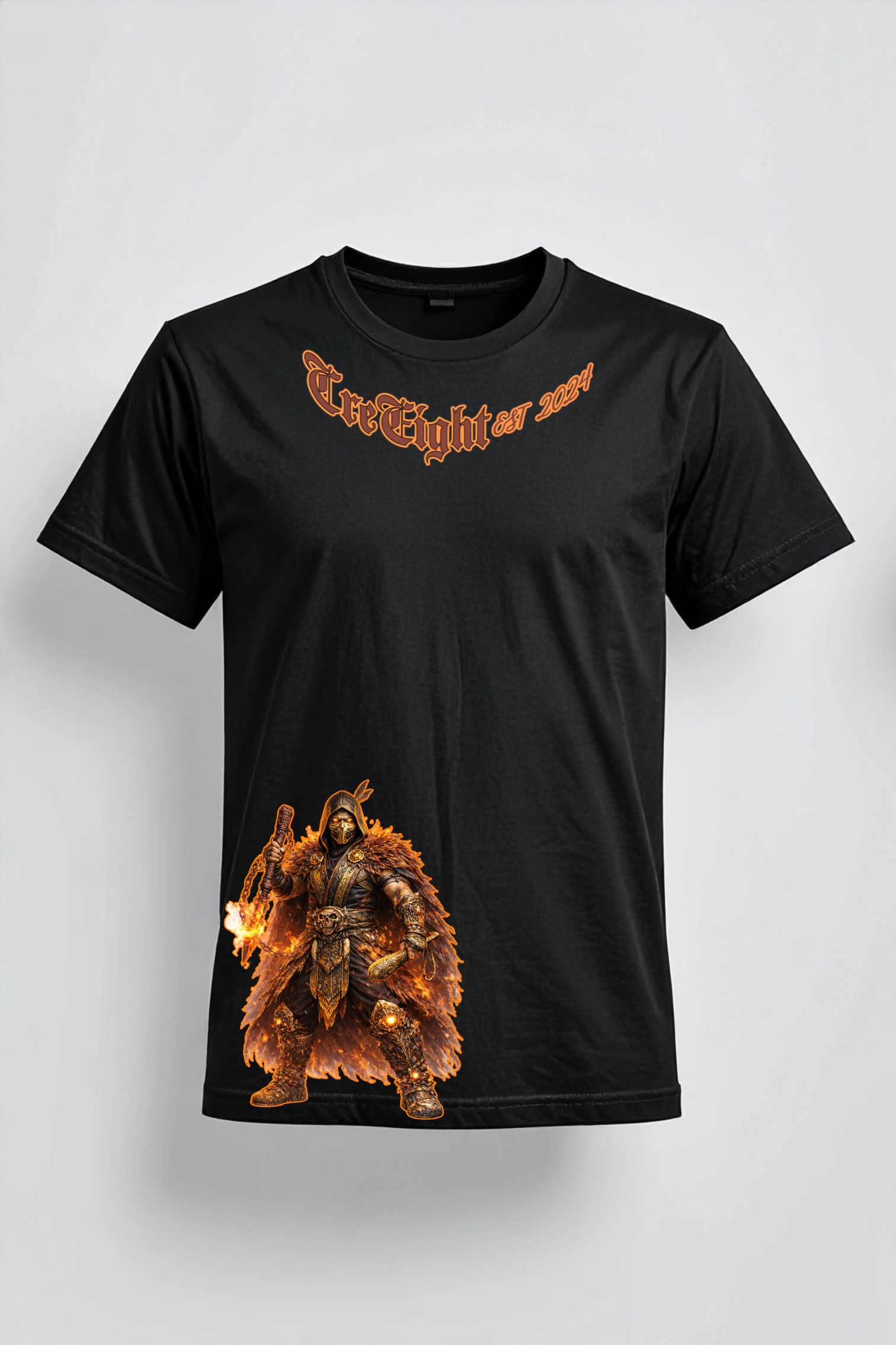 Māori Kombat Atua Warrior T-Shirt | Tangaroa, Tāne Mahuta, Tūmatauenga & Tāwhirimātea(MADE TO ORDER)
