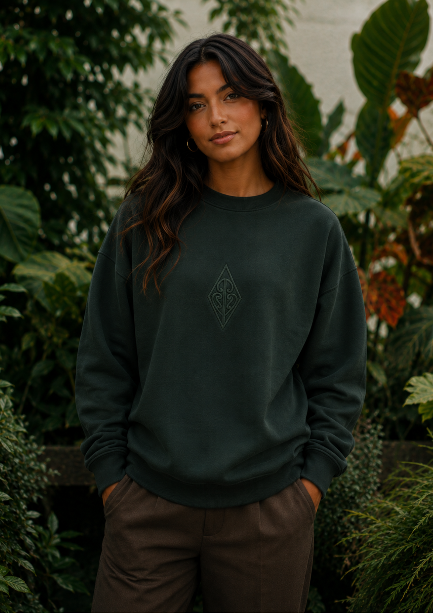 TE PIKO Crew | Premium Embroidered Sweatshirt | Made to Order in Aotearoa