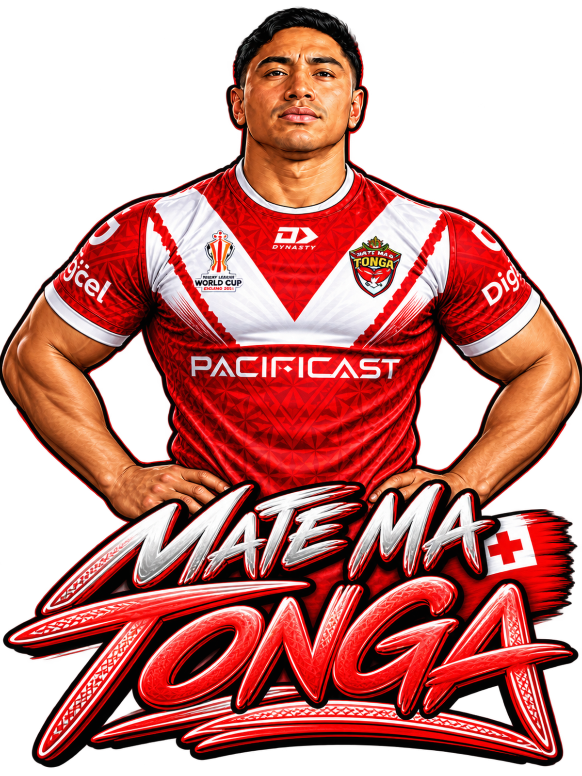 Mate Ma'a Tonga Rugby League Player Tribute Tee | World Cup 2026
