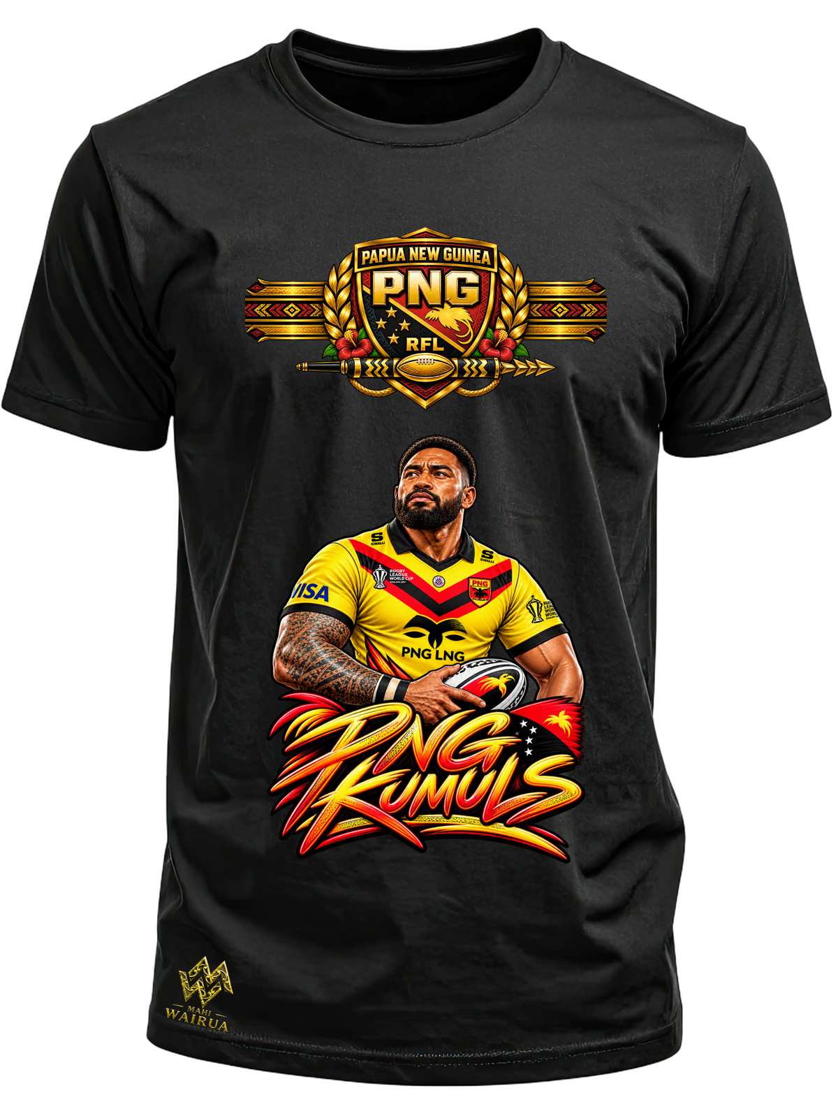 PNG Kumuls Rugby League Player Tribute Tee | World Cup 2026