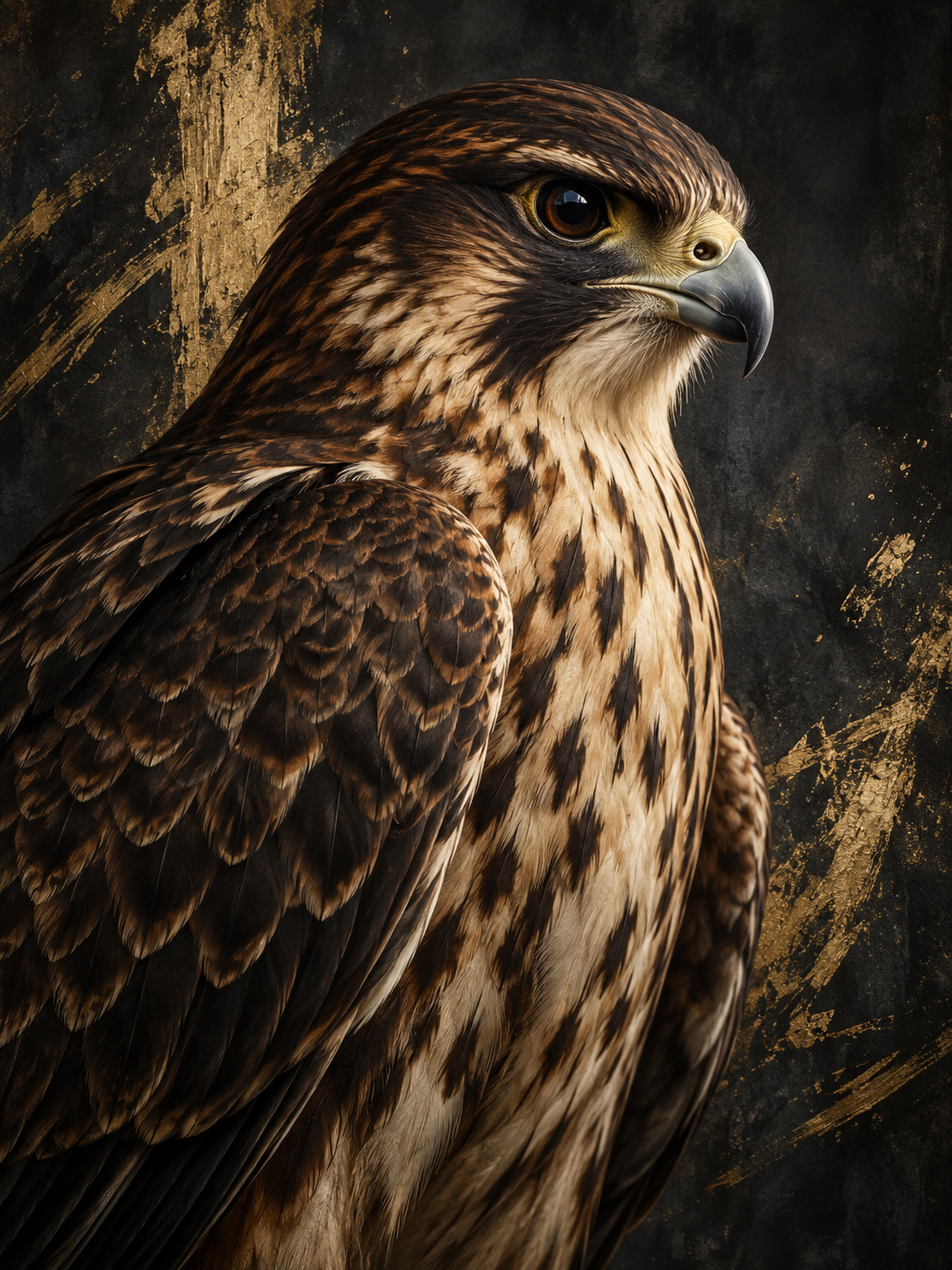 Quiet Strength — Kārearea Metal Print main artwork