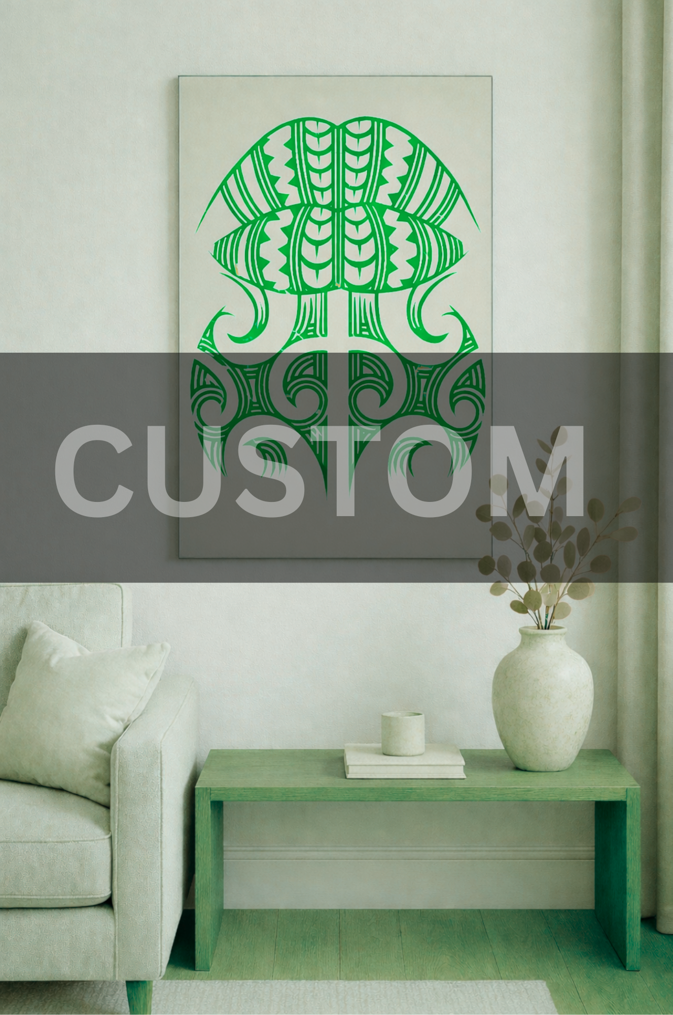 Custom Moko Kauae Mirror NZ – Personalised Honu Pāua Shell Mirror | Mahi Wairua