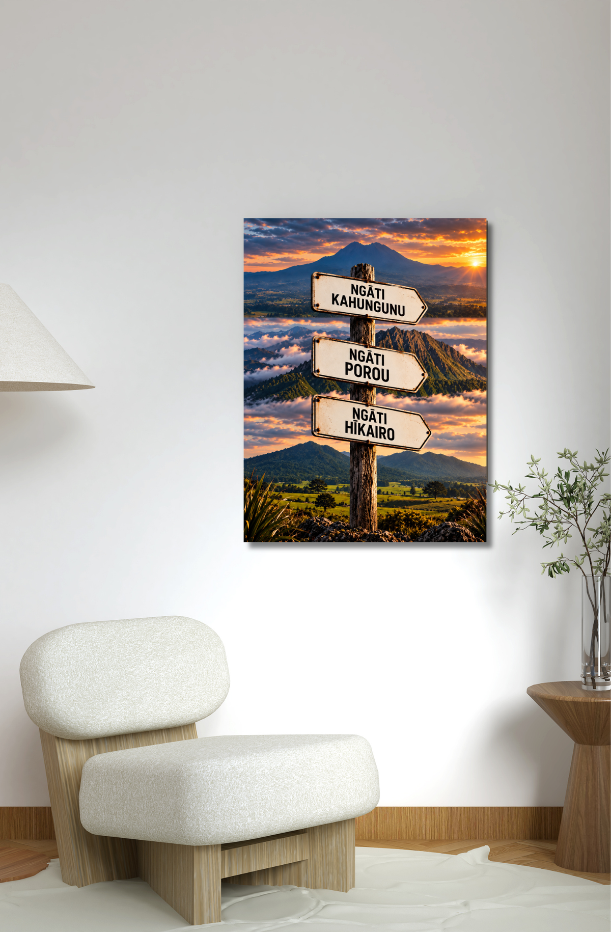 Tōku Whenua | Personalised Whakapapa Wall Art | Mahi Wairua — image 2